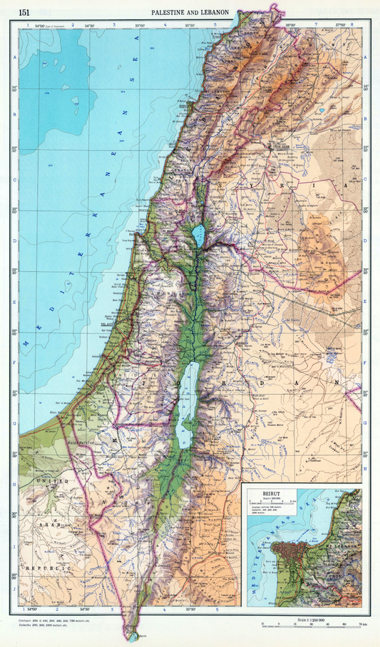 Palestine, Israel, and Lebanon 1967