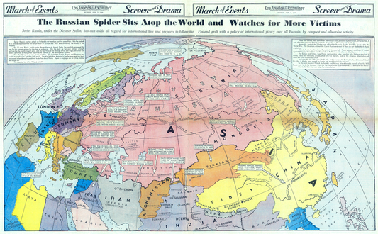 Anti-Soviet map, 1940