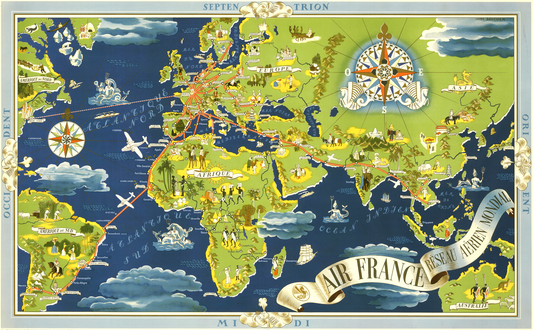 Air France Routes 1937